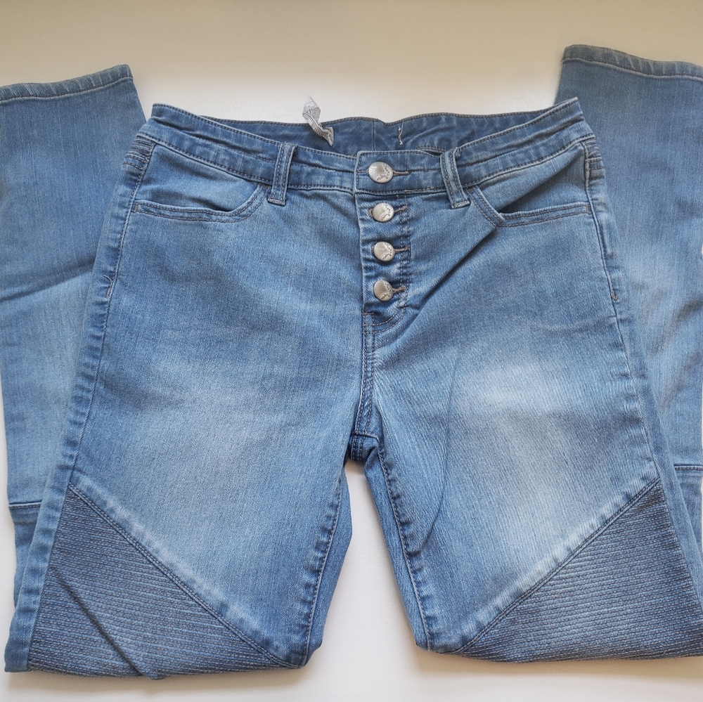 Free People skinny moto stretch denim sz 28